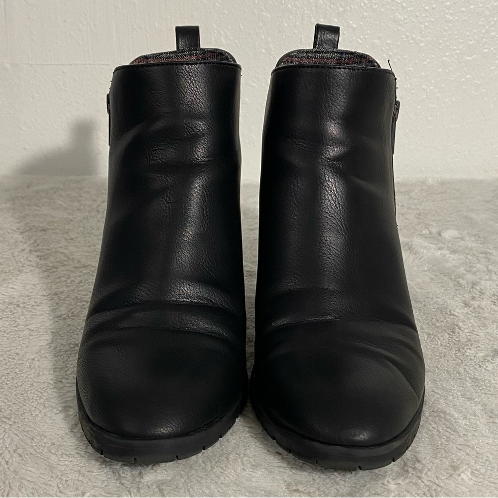 Life Stride Michelle Black Faux Leather Booties Women’s Size 6.5M - Picture 4 of 11